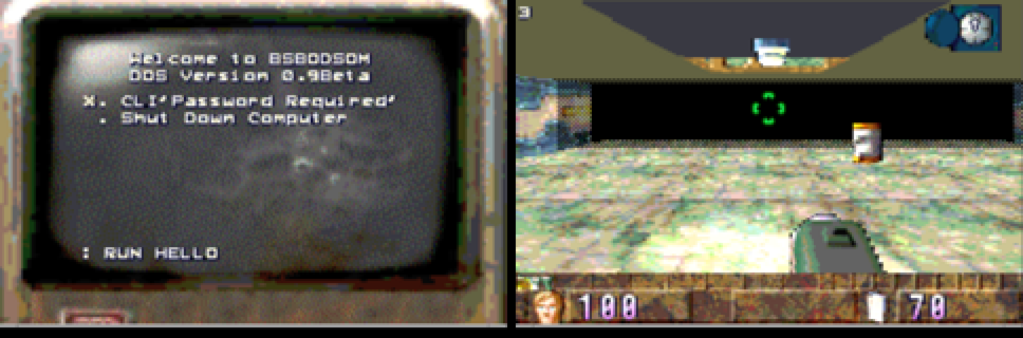 Back Track: the BSBODSOM console, and the TI readout (the small number in the HUD’s top-left corner)